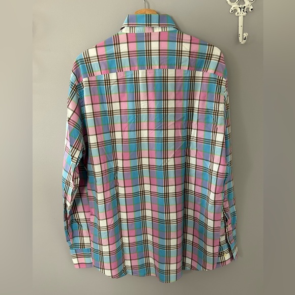 Men’s Peter Millar plaid shirt size Large - Picture 2 of 3